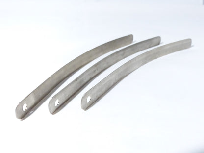 Fuxus leaf spring replacement part for hydraulic ram pump, showing the metal spring component on a plain background.