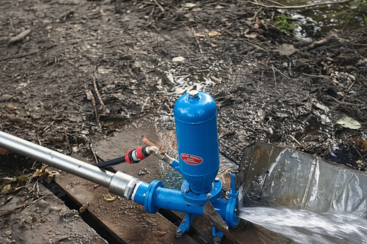 fuxus classic type steel made ram pump hydraulischer widder Bélier Hydraulique Bomba Hidráulica Pompa Ad Ariete Idraulico